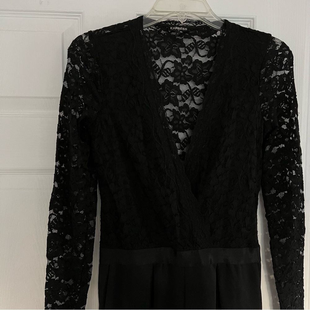Plunging Lace Jumpsuit